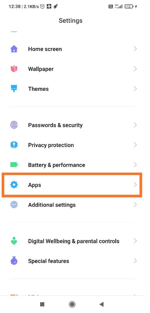 Scroll down and click on Apps. How to Fix Instagram Story not posting Error