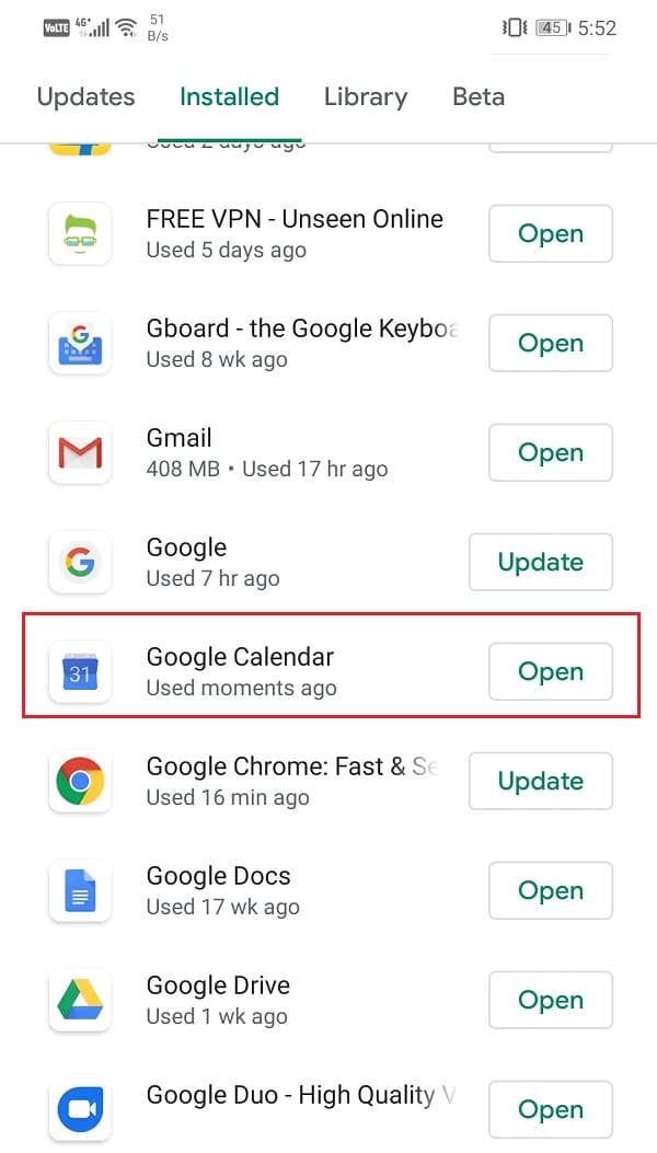 Search for Google Calendar | Fix Google Calendar not syncing on Android