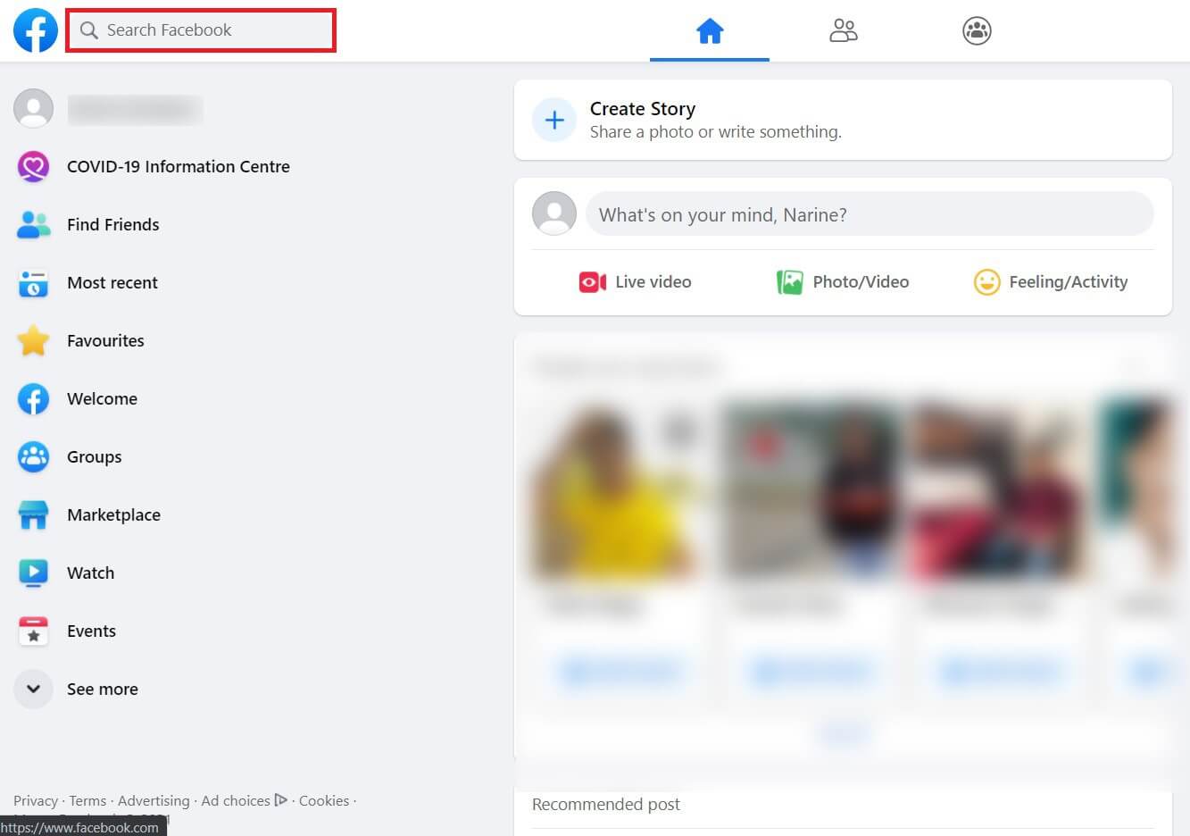 Search for the account that uploaded the post | How to Do an Advanced Search on Facebook