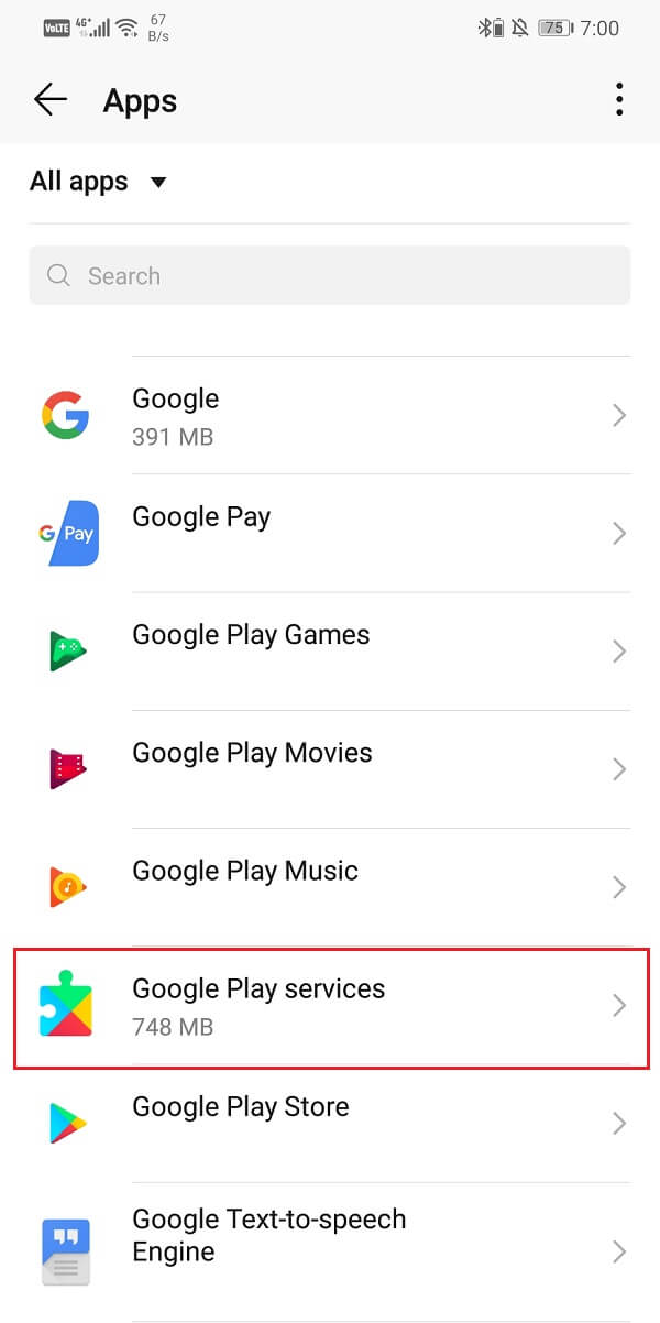 Select Google Services Framework | How to Fake Location on Android