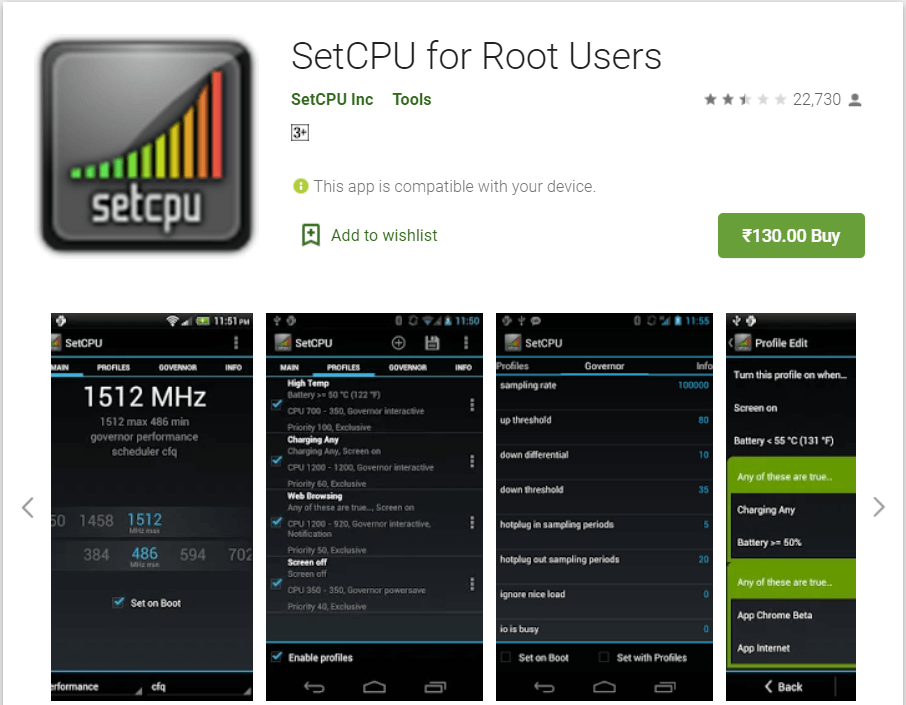 SetCPU for Root Users | Overclock Android To Boost Performance