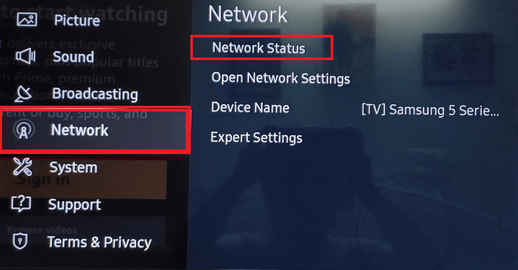 Settings Network Status Samsung TV | How to Fix Samsung TV Wi-Fi Connection Issues