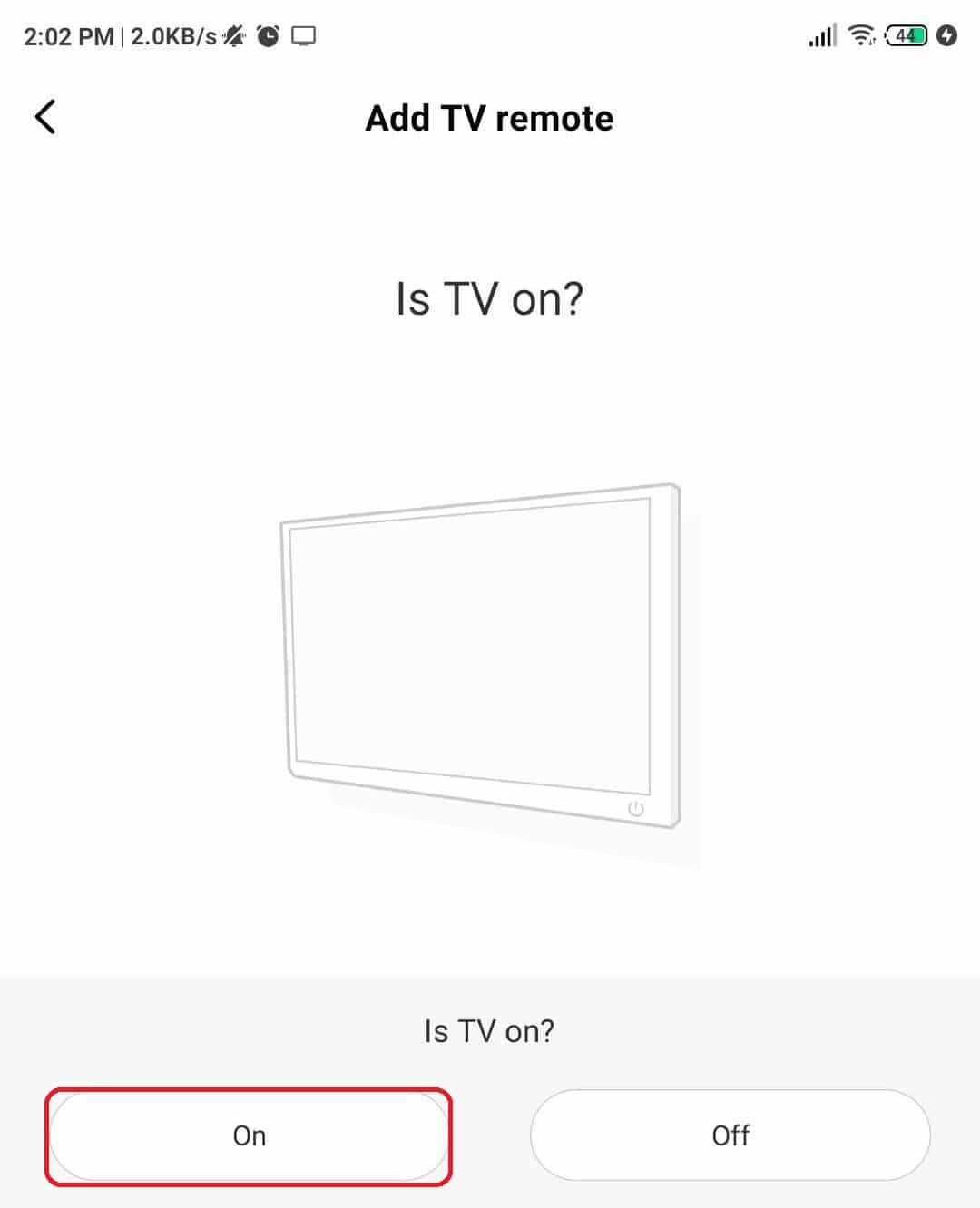 Setup to Pair remote with TV