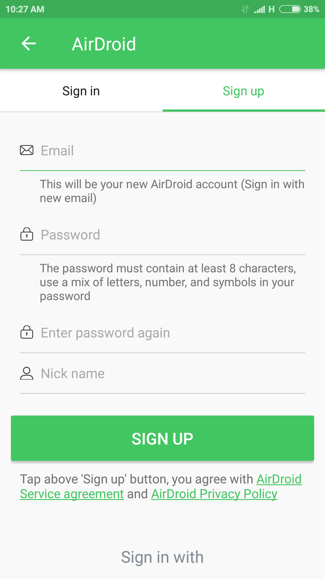 Sign up and create a new account then verify your email