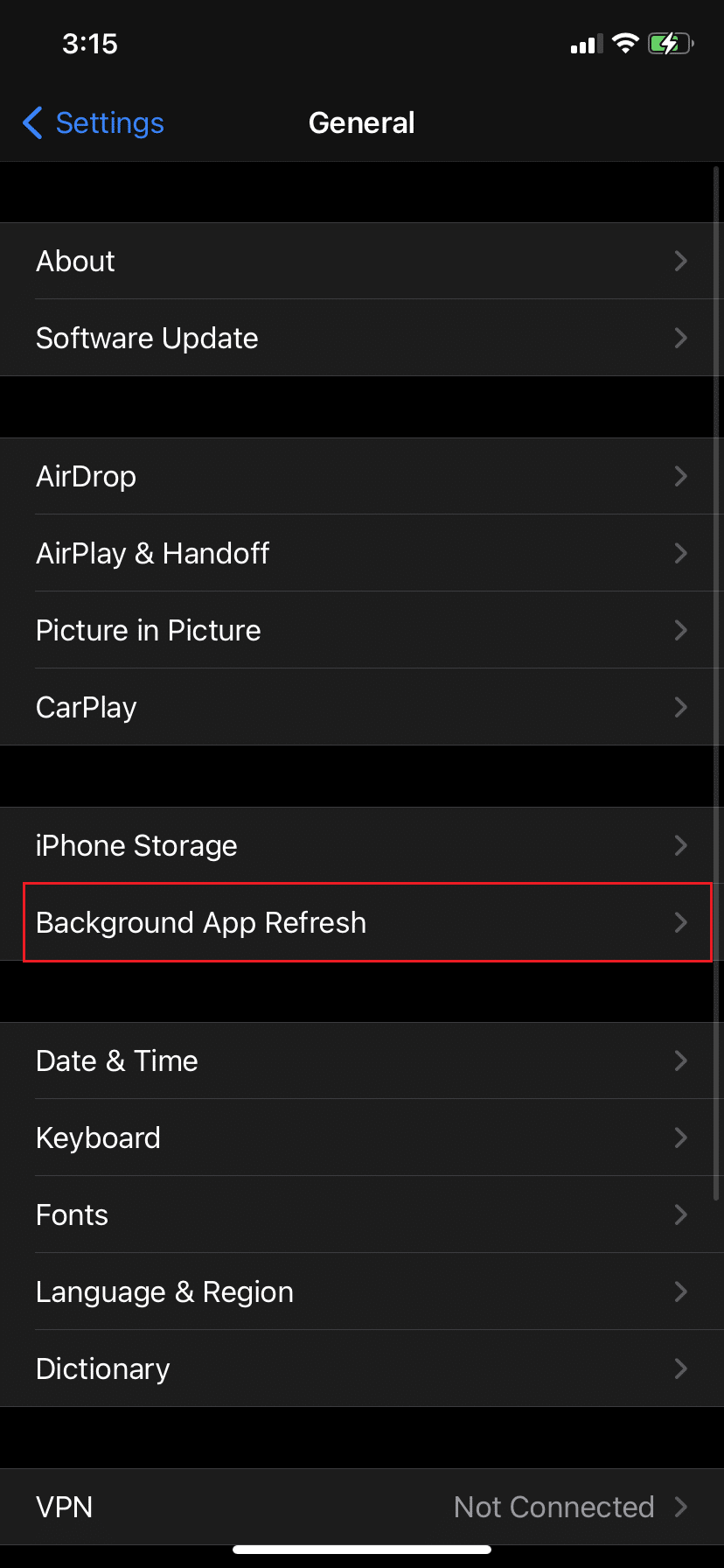 Tap Background App Refresh | What to do if your iPhone is overheating? Fix iPhone Get Hot!