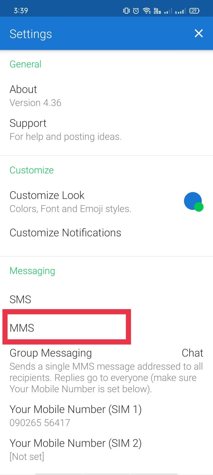 Tap “MMS” | How to Send MMS over Wi-Fi