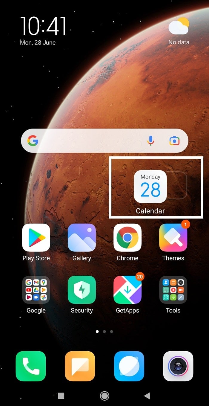 Tap and drag the application to home screen