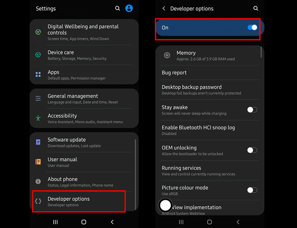 Tap and open Developer Options. Turn Off the toggle | Enable or Disable Developer Options on Android