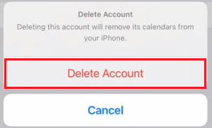 Tap on Delete Account - Delete Account from the popup to confirm the deletion process