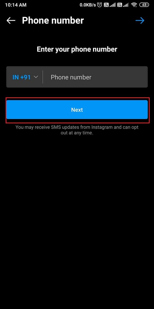 Tap on Next to save the changes. | How to Remove Phone Number from Instagram?