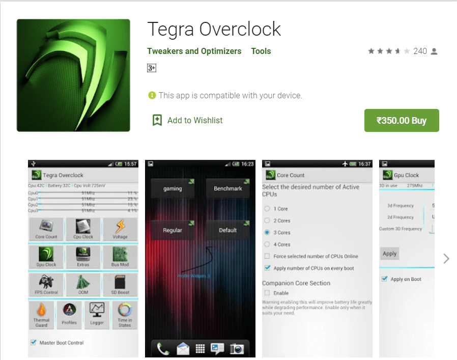 Tegra OverClock | Overclock Android To Boost Performance