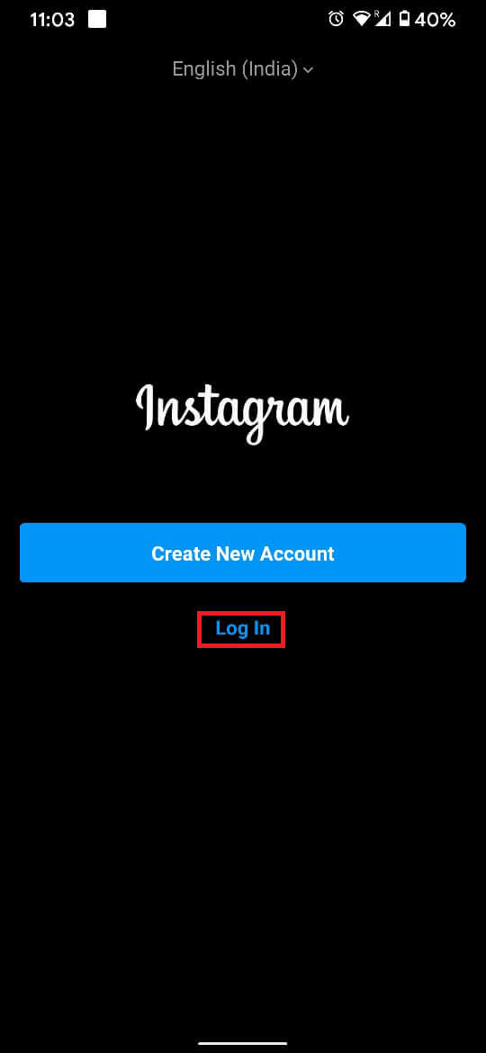 This will open the cloned Instagram app and you can log in to your account. | Fix “Sorry There Was A Problem With Your Request” on Instagram