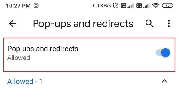 Turn off the toggle for the feature pop-ups and redirects | How to get rid of Ads on your Android phone