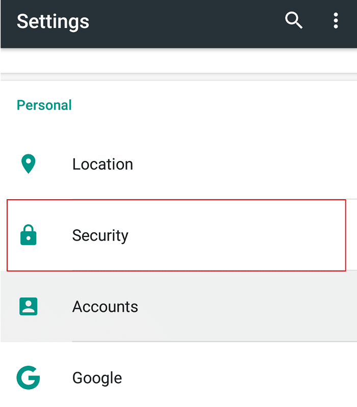 В разделе «Настройки» найдите параметр «Безопасность» | Удаление вирусов Android без сброса настроек