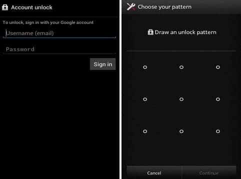 Use Google Account to Reset Android Screenlock Password