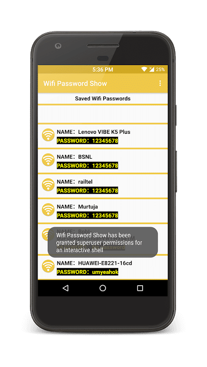 Use Wi-Fi Password Show