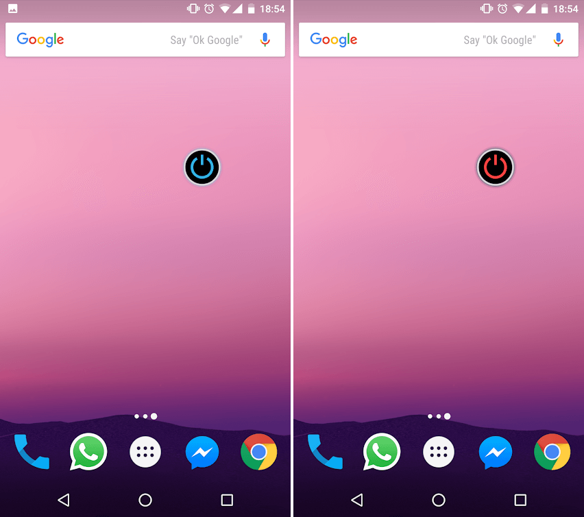 Use a Widget to turn on the Flashlight on Android devices