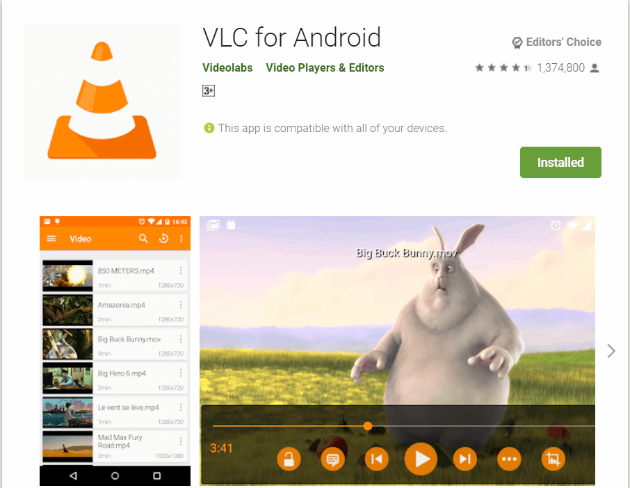 VLC لنظام Android