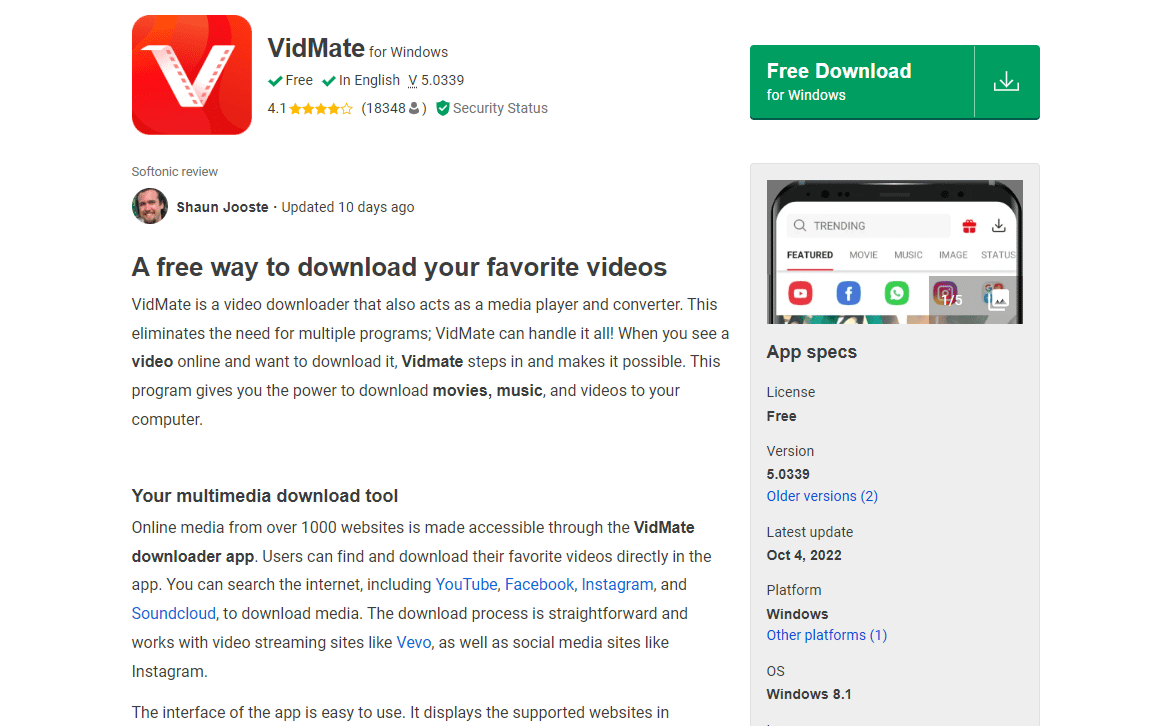 Vidmate. Top 27 Best Illegal Android Apps Not on Play Store