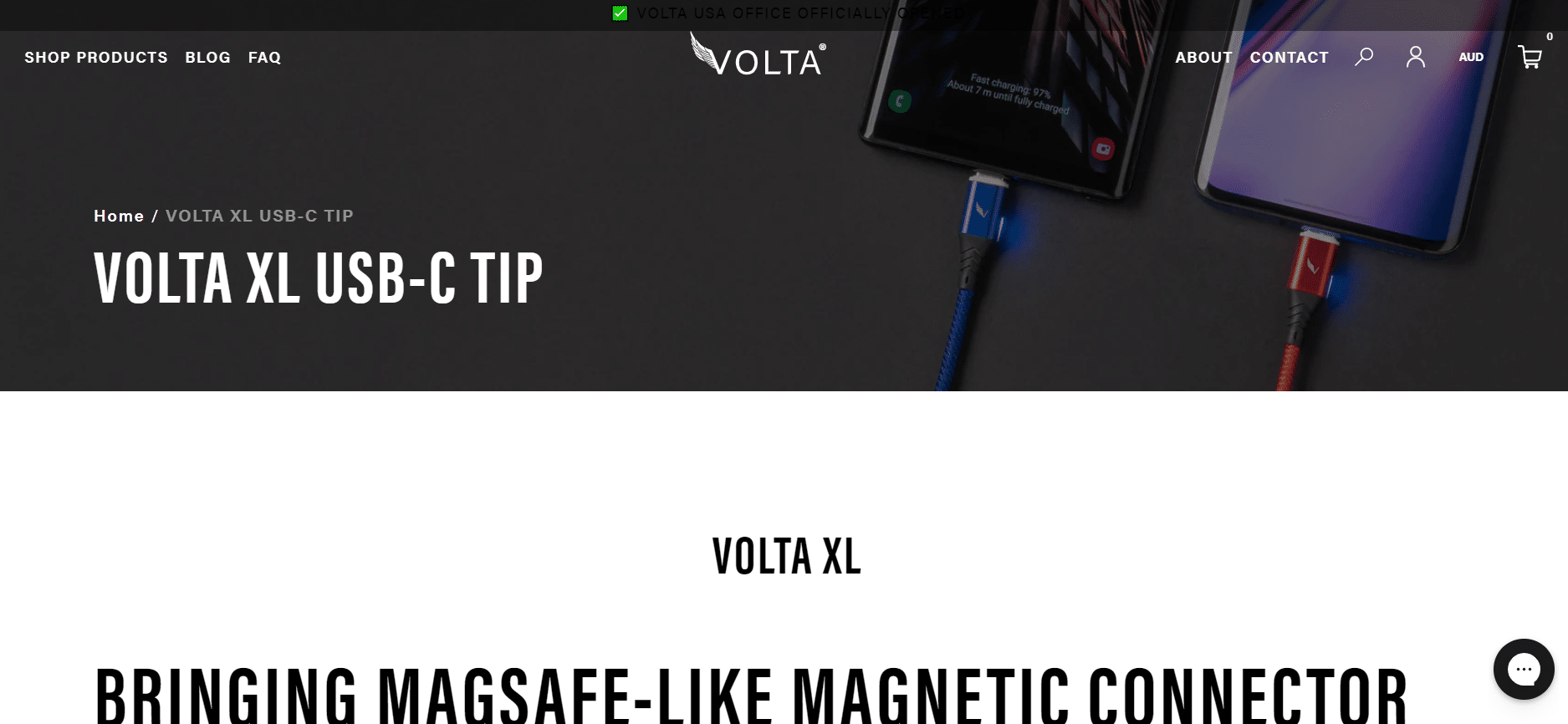 Веб-сайт зарядного устройства Volta