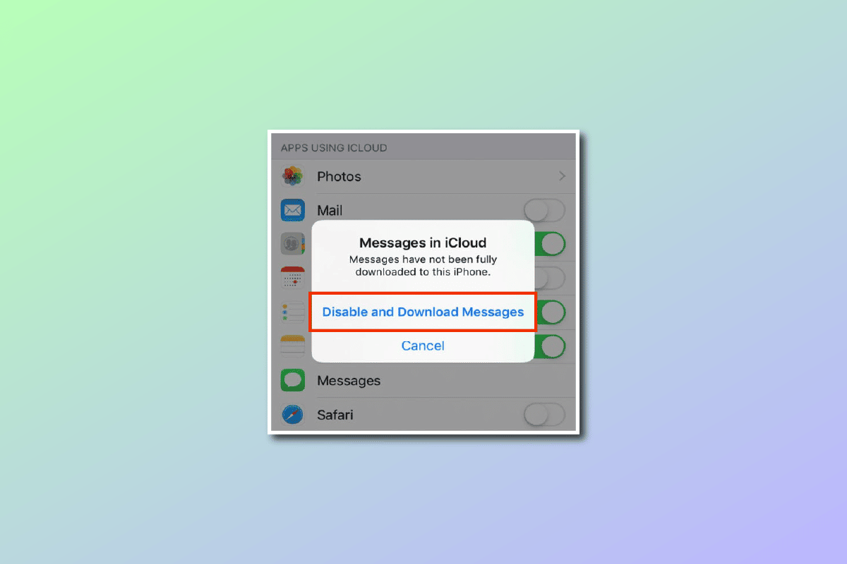 What Does Disable and Download Messages Mean in iCloud?