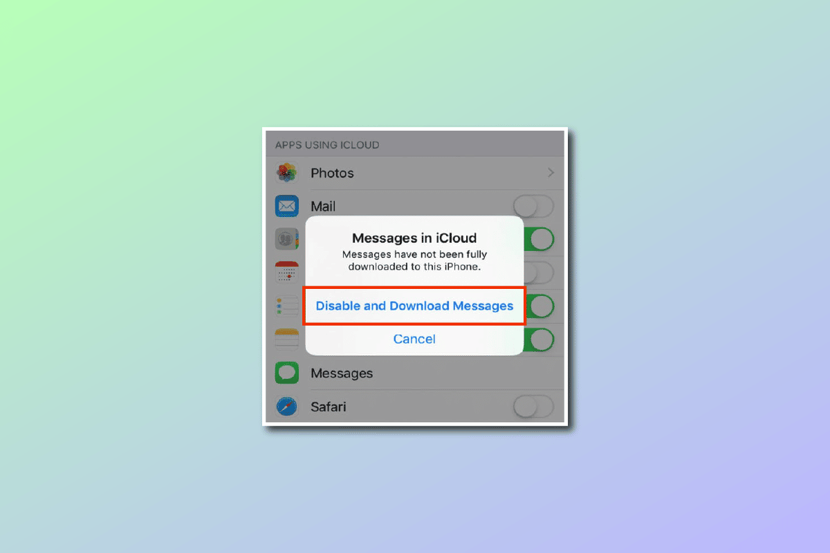 What Does Disable and Download Messages Mean on iCloud?