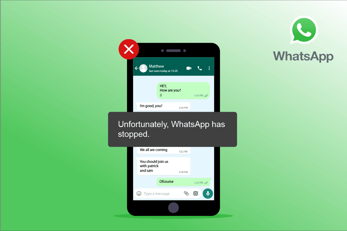 Whatsapp이 새로운 작동을 멈췄습니다.