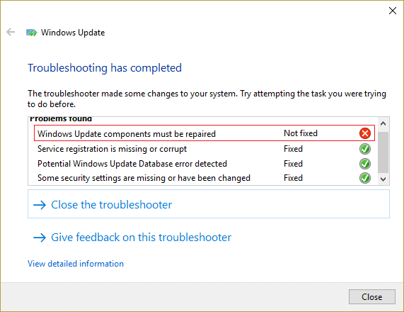 Windows Update Database Corruption Error [SOLVED]