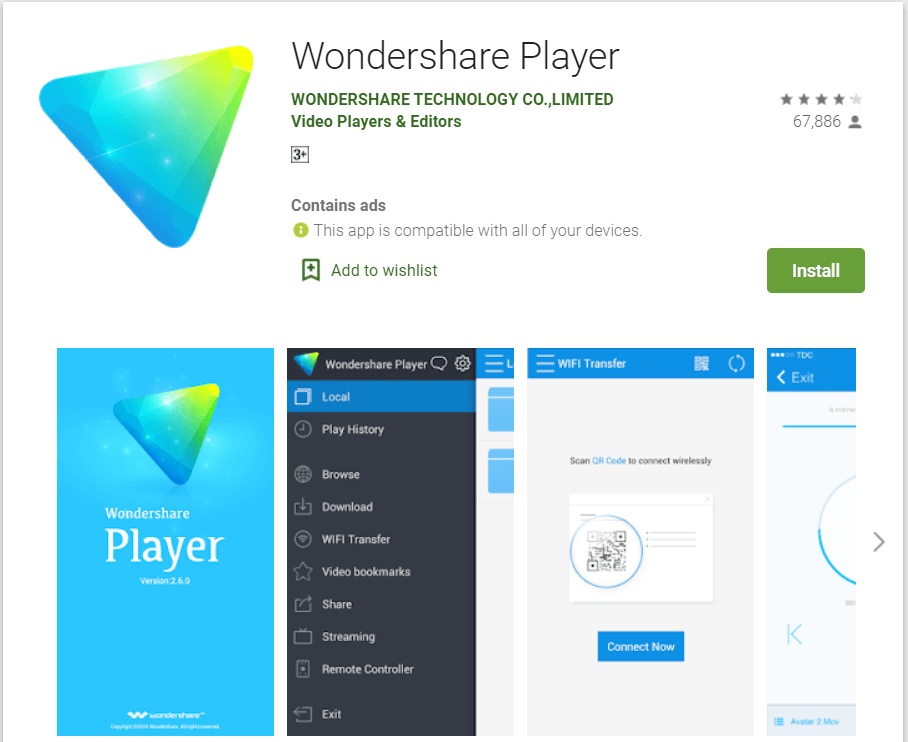 WonderShare player