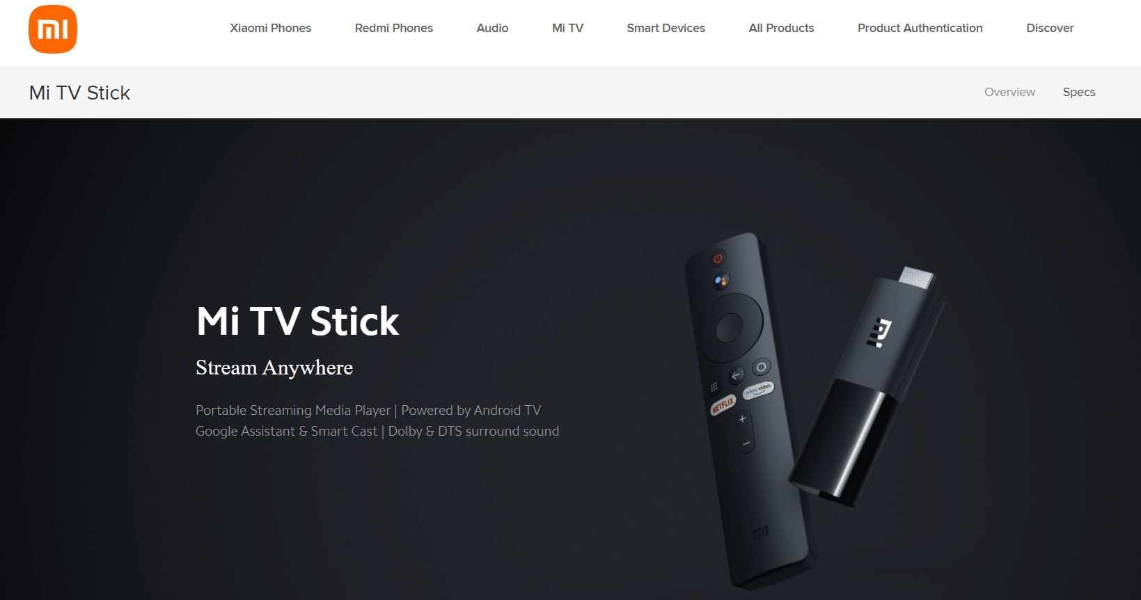 Xiaomi Mi TV Stick