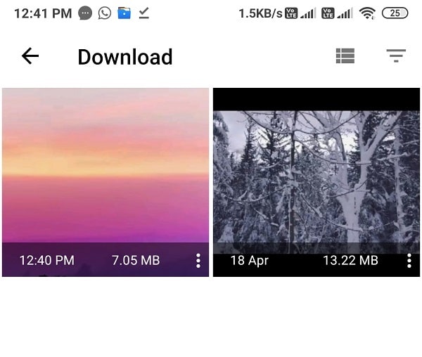 You will be able to see your YouTube Video in the download section