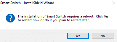 You will get a prompt to restart your computer