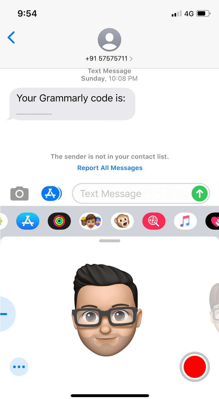 You will see that the Memoji sticker pack created automatically