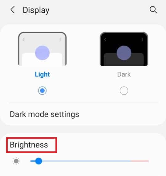Adjust the slider of brightness as per your preference.