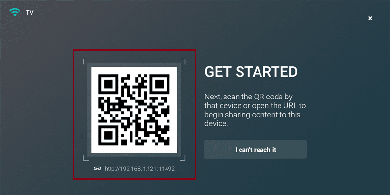 airscreen firestick app qr code to scan in iPhone