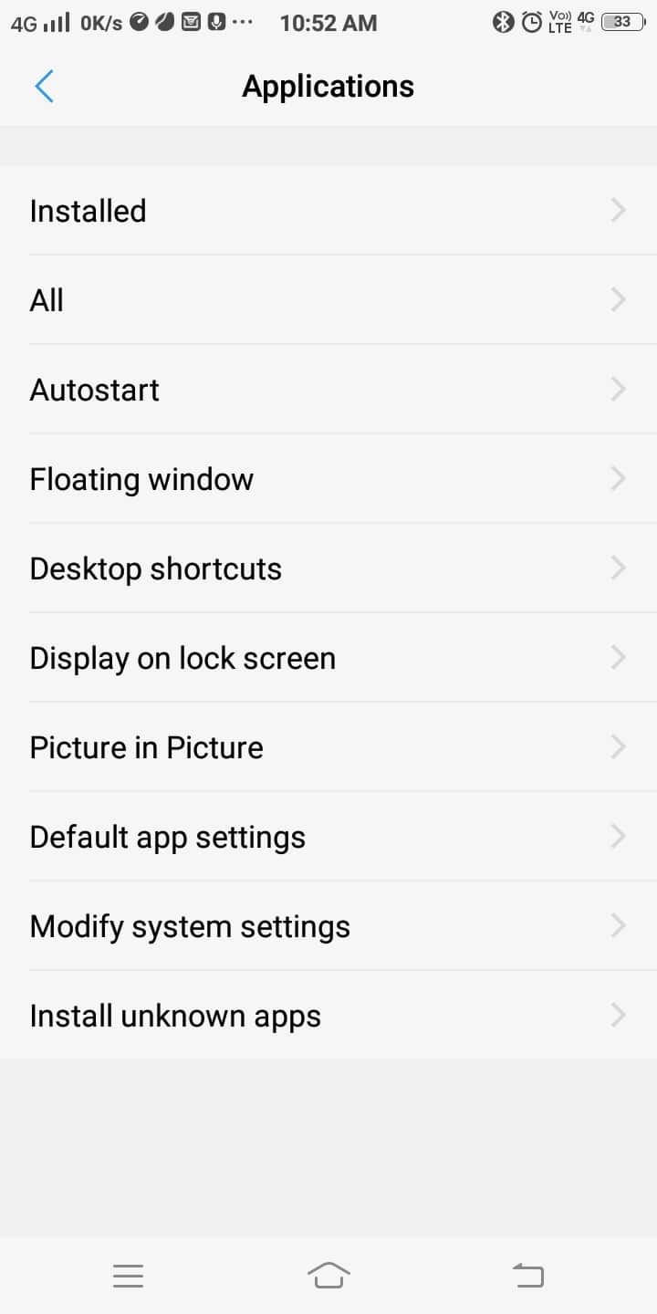 All the Applications including the default ones will be displayed | How to Move Apps to SD Card Android