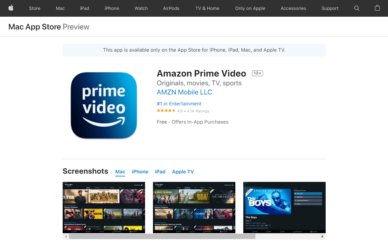 Amazon Prime Video. Top 50 Best Free iPhone Apps