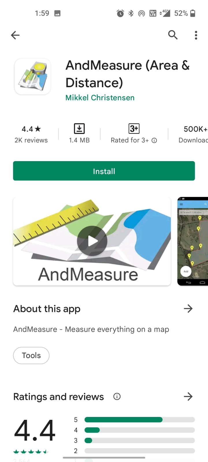 AndMeasure Area and Distance