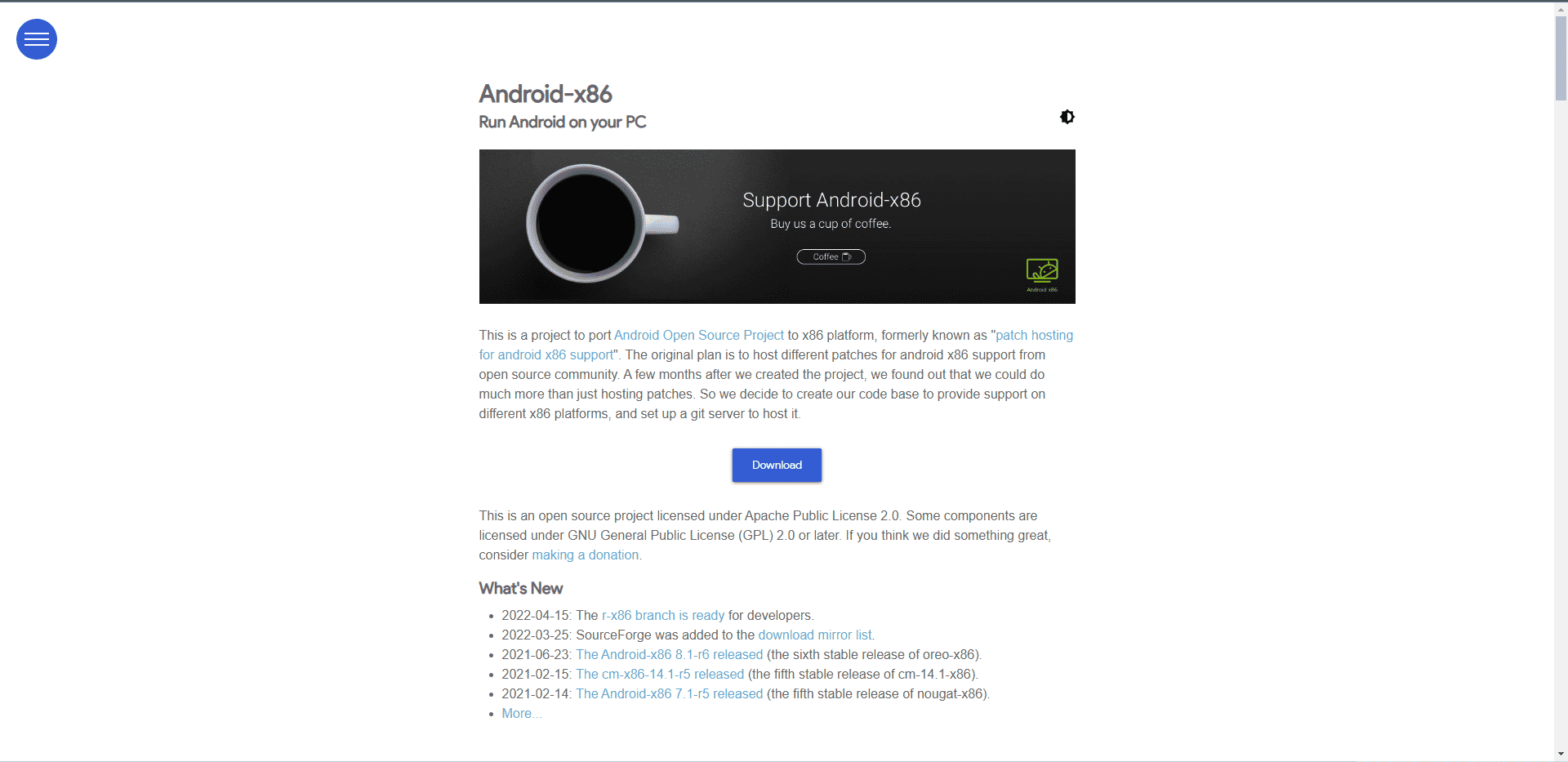 Android x86 official website