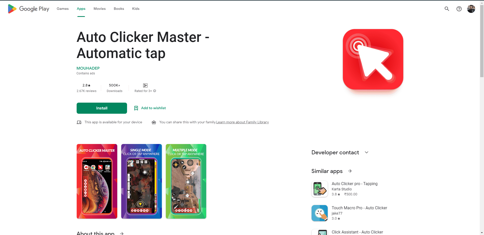 Auto Clicker Master. Best Auto-clicker Apps for Android Games