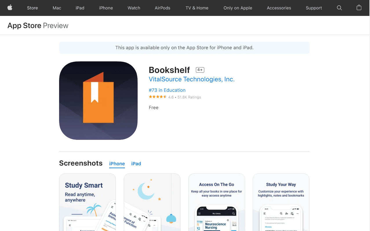 Bookshelf. Top 50 Best Free iPhone Apps