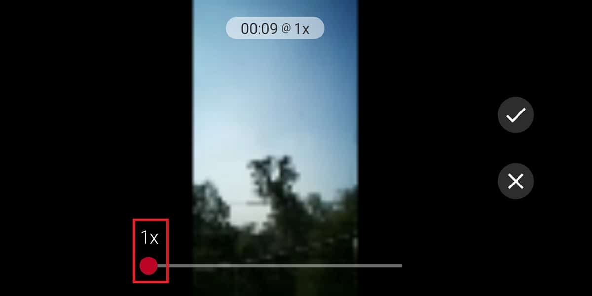 change the video speed by dragging the slider from 4x to 1x as we want a stabilize video
