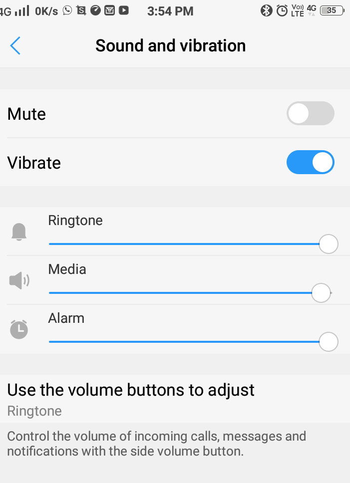 Check for your mobile’s media. Ensure it is at the highest level and is not muted or in silent mode.