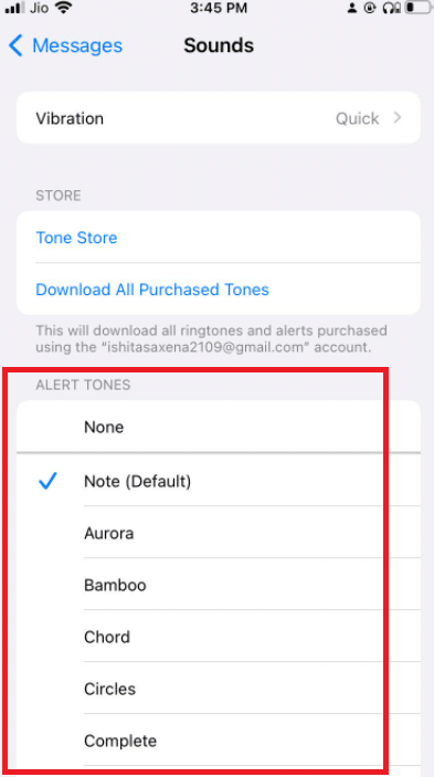 Choose an alert tone. How to Turn Off Deliver Quietly on iMessage