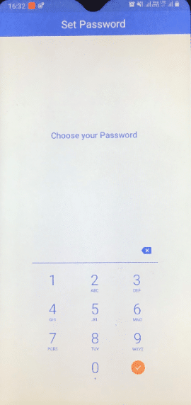 choose your password
