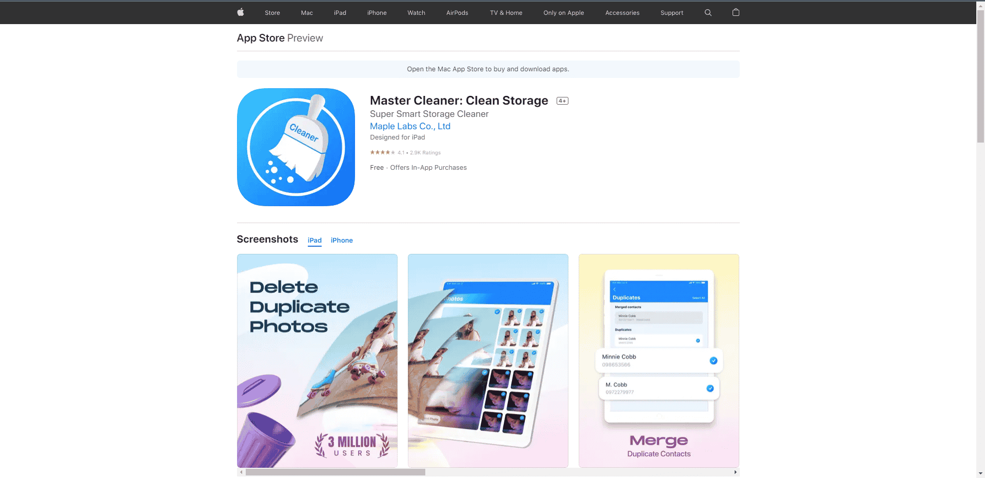 Cleaner master Super cleaner iOS app store webpage. Best Phone Cooling Apps for Android and iOS