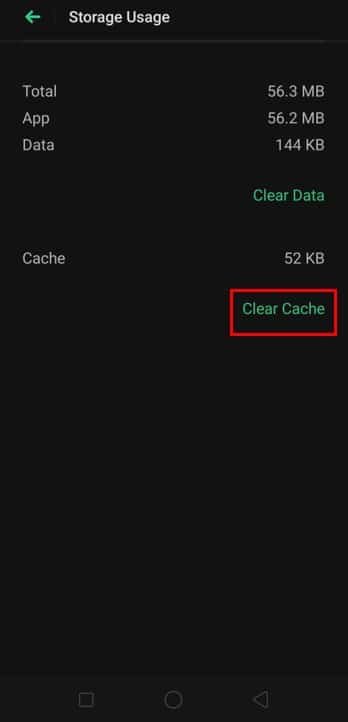 click on clear cache