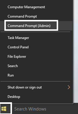 command prompt with admin rights | Fix Can't Connect to this network issue in Windows 10