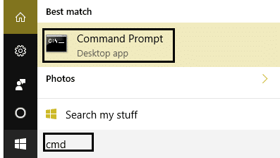 command prompt