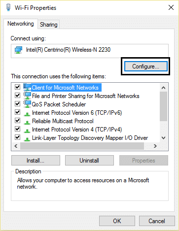 configure wirless network | WiFi keeps disconnecting in Windows 10